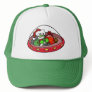 Alien Santa in UFO: Out of this world Christmas! Trucker Hats