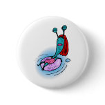 Alien Sister Relaxing in inner tube Pin