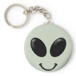 Alien Smiley Face Keychains