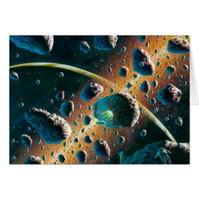 Alien Spaceship Card by ralfschoofs