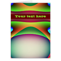 Alien Spaceship Custom Greeting Card