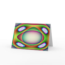 Alien Spaceship Greeting Card