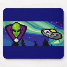Alien Spaceship Mousepad