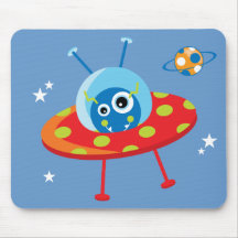 Alien Spaceship Mousepad