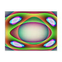 Alien Spaceship Postcard