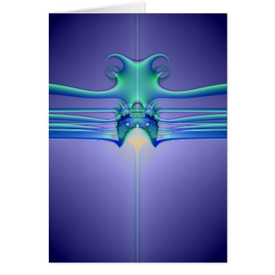 Alien Stingray Cards by Surfwearzcom