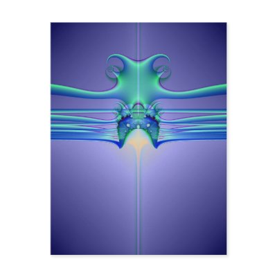 Alien Stingray Post Card by Surfwearzcom