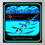 Alien Stingrays Unite Print