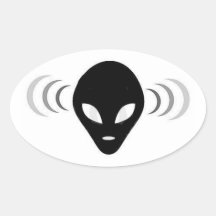 Alien Telepathy ufo sticker