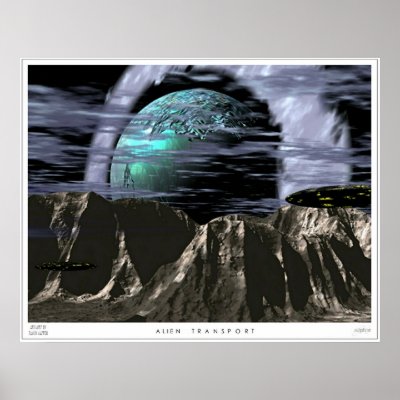 Alien Transport Print by solargrafix