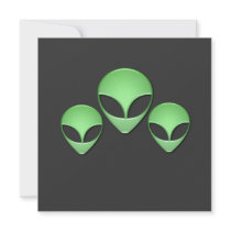 Alien Trio Invitation