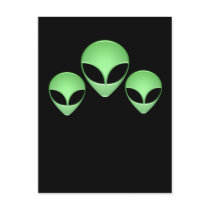 Alien Trio Postcard