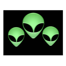 Alien Trio Postcards