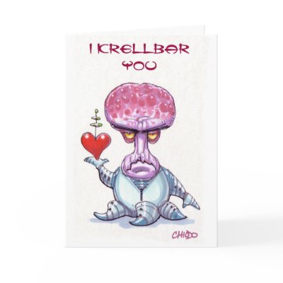 Alien Valentine's Day Card by chiodobros
