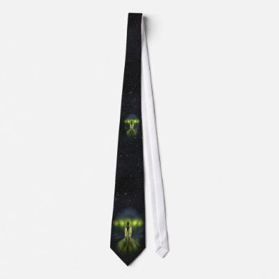 Alien Visitor Neckties by gravityx9