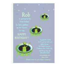Alien Visitors - kids birthday invitation-6
