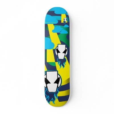 Alien Visitors Skateboard by insomniak