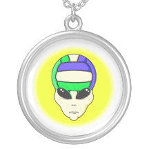 alien volleyball extreme sports design custom necklace