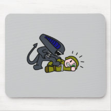 Alien vs Soldier Mouse Pads
