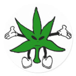 Alien Weed Stickers