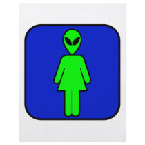 Alien Woman Personalized Flyer