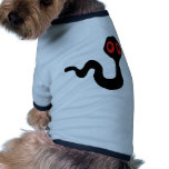 alien worm doggie tee