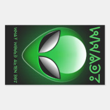 Alien_Wwad Rectangular Stickers