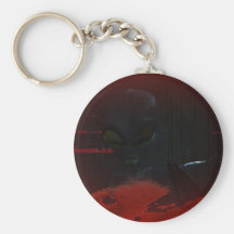 Alien Zombie Attack 01 Keychain
