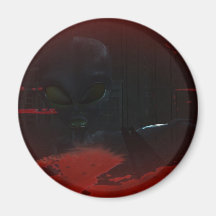 Alien Zombie Attack 01 Magnet