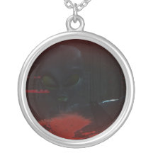 Alien Zombie Attack 01 Necklace