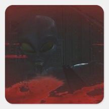 Alien Zombie Attack 01 Sticker