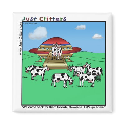 Aliens Cows Magnets by JustCritters