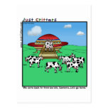 Aliens Cows Postcard