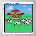Aliens Cows posters