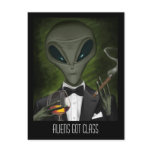Aliens Got Class Postcard V2