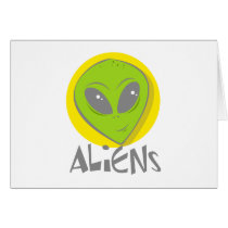 Aliens Head Card