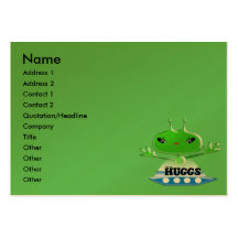 Aliens Huggs Business Card Template
