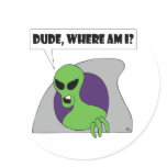 ALIENS lost Round Stickers