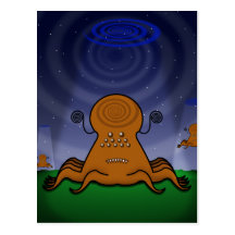 ALIENS! Postcard