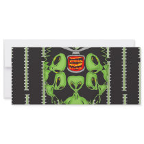 Aliens Probing Your Body Rack Card Design