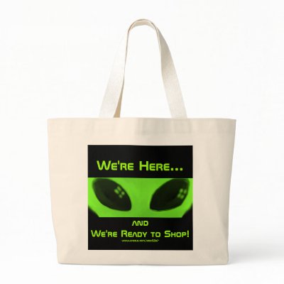 Aliens Ready to Shop tote bag by Area52Q