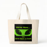 Aliens Ready to Shop tote bag