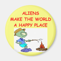 aliens refrigerator magnets