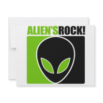 Aliens Rock! Custom Invite