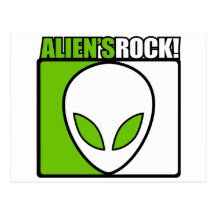 Aliens Rock! Postcards