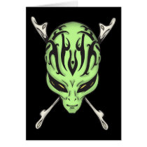 Aliens Rule Greeting Card