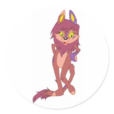 Alig Critter Round Stickers by klubwerks