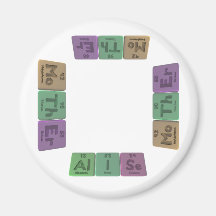 Alise as Aluminium Iodine Selenium Refrigerator Magnets