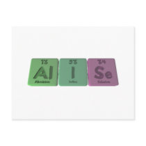 Alise as Aluminium Iodine Selenium Postcard
