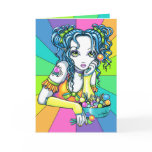 "Alisha" Candy Rainbow Fae Greeting Card